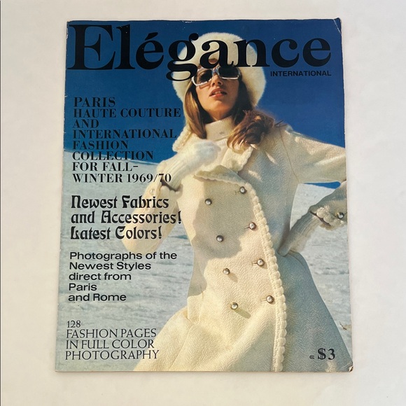 Ele’gance Vintage Magazine Other - Ele’gance Paris 1969 Fall / Winter Haute Couture beautiful cond.not swatched